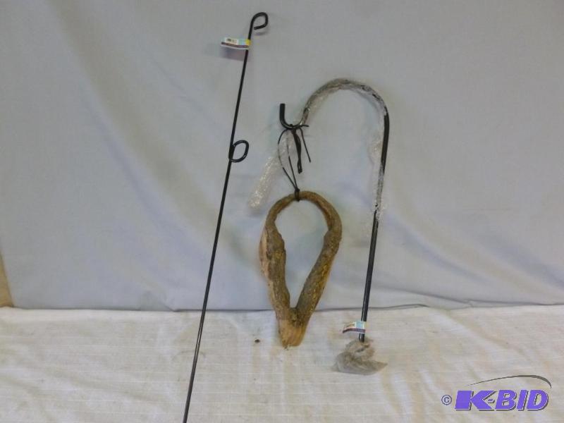 lot 77 image: This lot consists of a new shepherds hook tha...