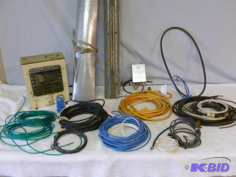 lot 80 image: This lot consists extension cords, electric w...