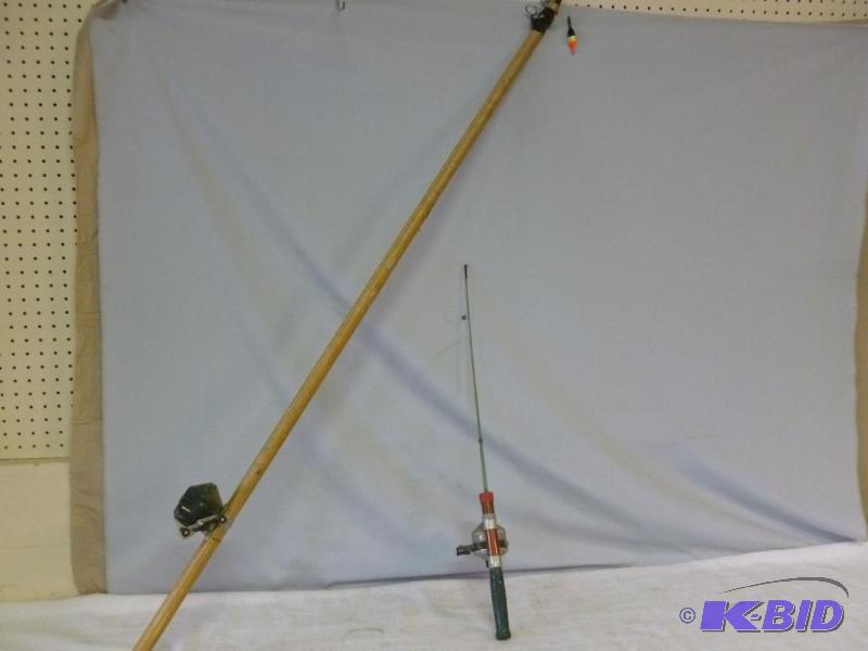lot 82 image: Lot of two fishing rod and reel setups that i...
