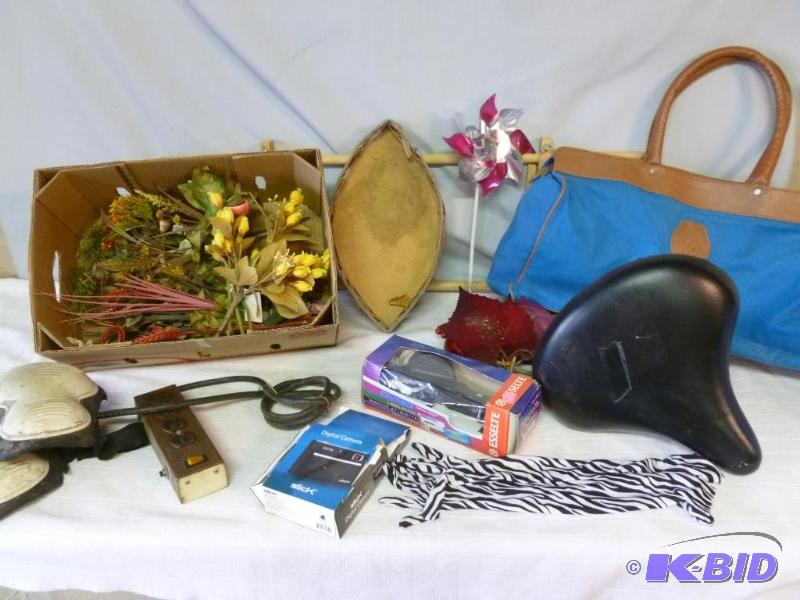 lot 89 image: Large lot of decorative items, handbag, power...