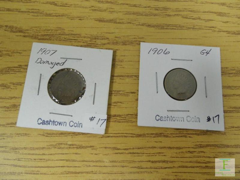 1906 & 1907 Indian Head Cents