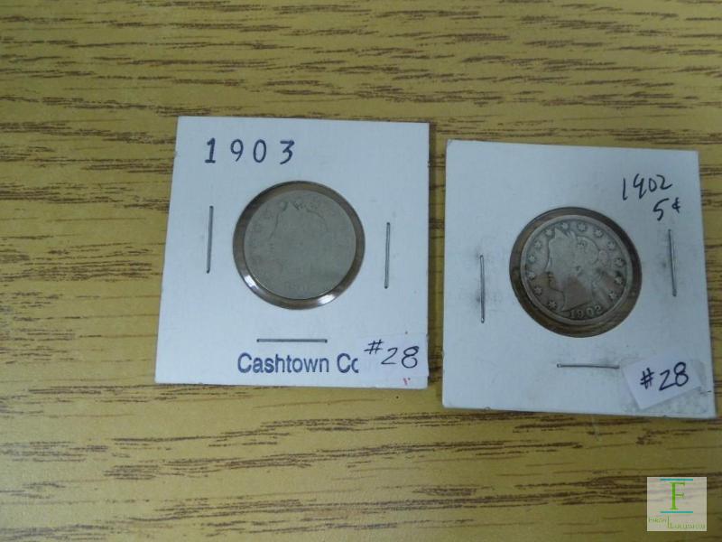 1902 & 1903 Liberty Head Nickels