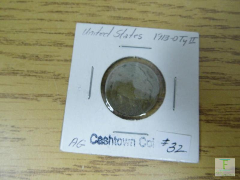 1913 D Type 2 Buffalo Nickel