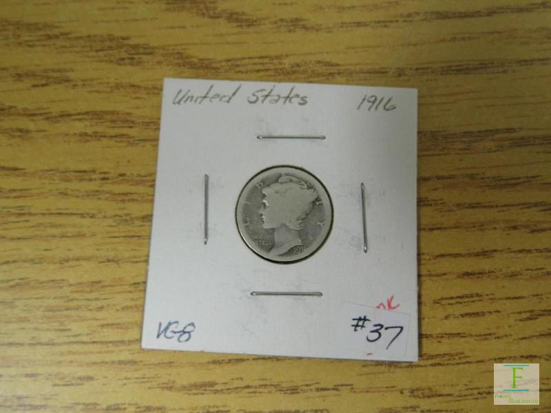 1916 Mercury Dime