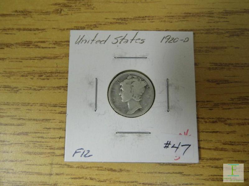 1920 D Mercury Dime
