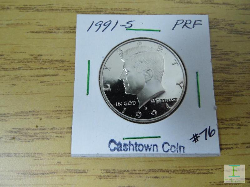 1991 S Proof Kennedy Half
