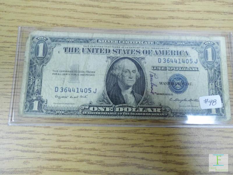1935 G $1 Silver Certificate