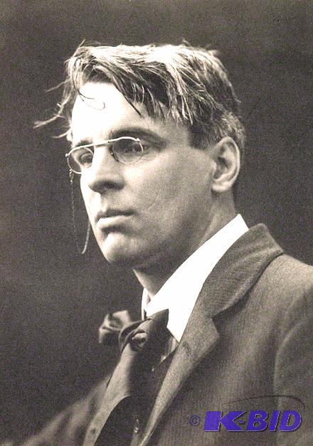 lot 8 image: Black & White Framed Poster of the poet Wm. Butler Yeats 1865-1939