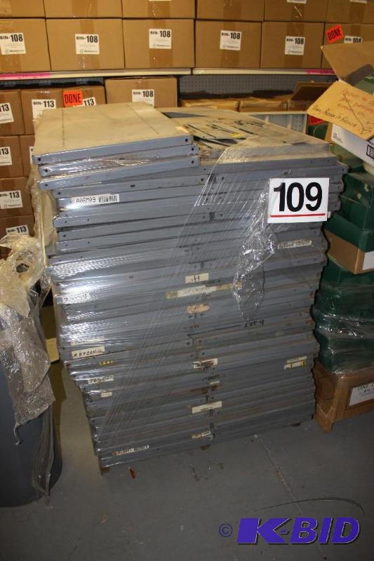 Grey Metal Shelves