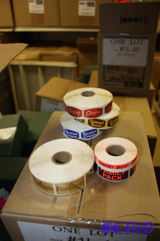 Pallet Assorted Roll Labels