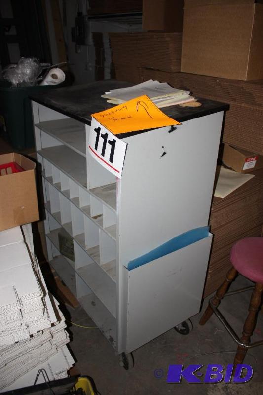 Tall Rolling Metal Cart