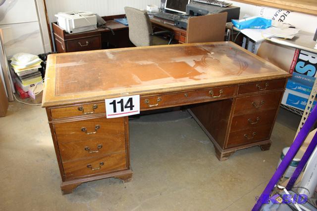 Leather Top Desk