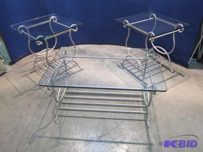 Coffee Table & 2 End Tables