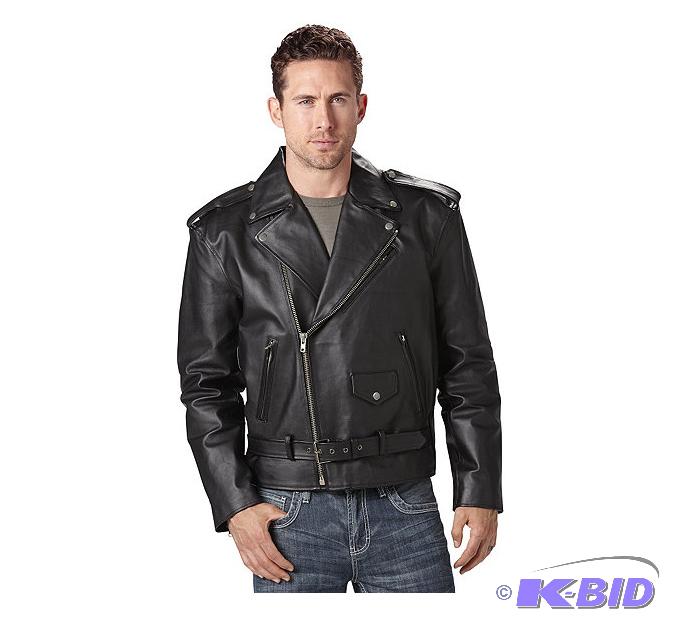 Mens Leather Motorcycle Jacket