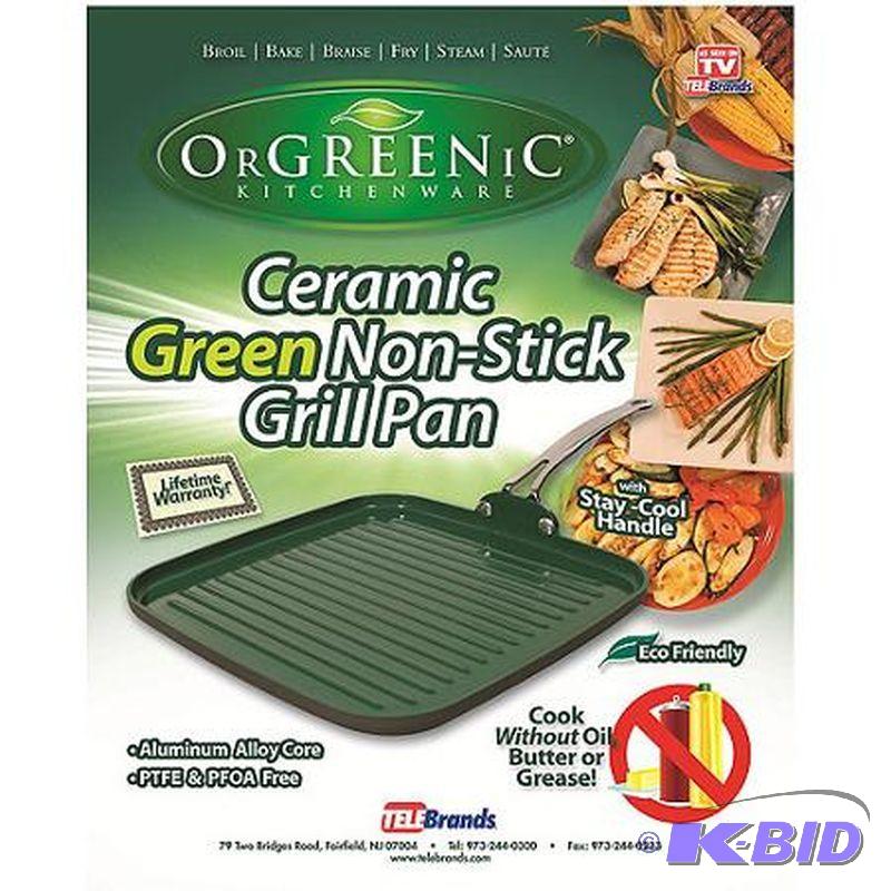 2 Orgreenic Ceramic Grill Pans