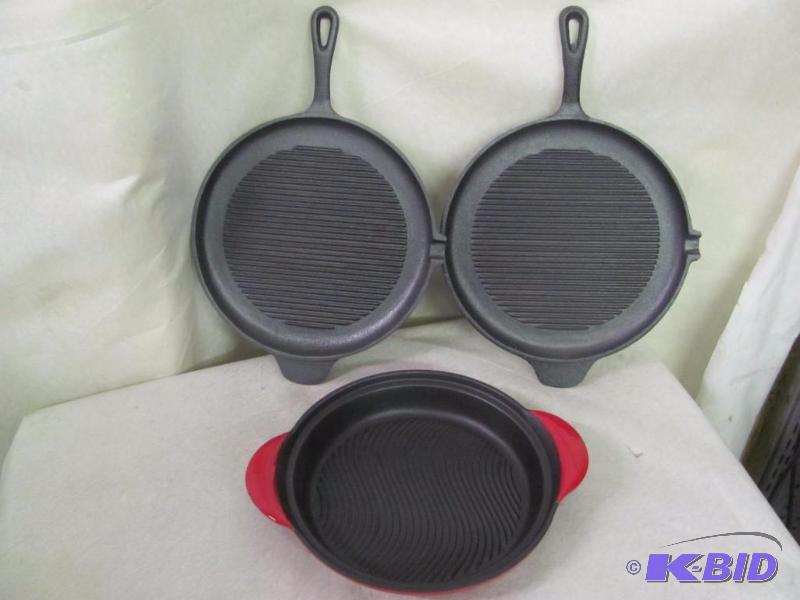 Cast Iron Cookware Lot of 3