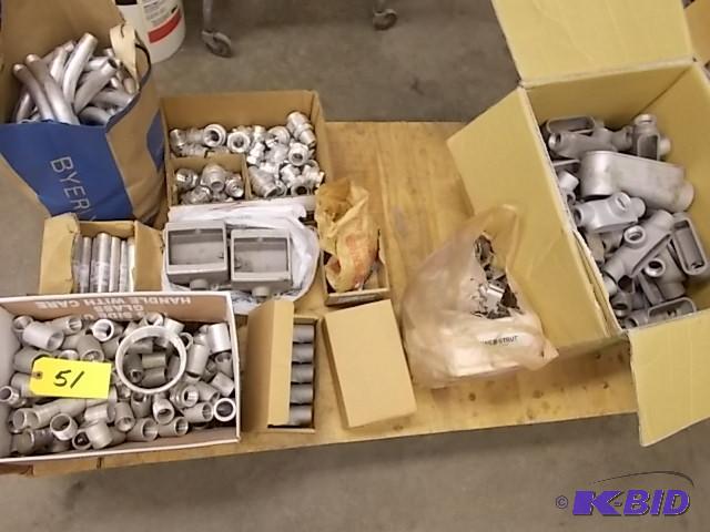 Asstd Aluminum Electrical Fittings &amp Mis...