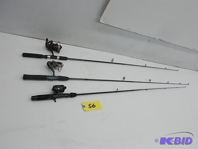 (3) Fishing Poles &amp Reels...