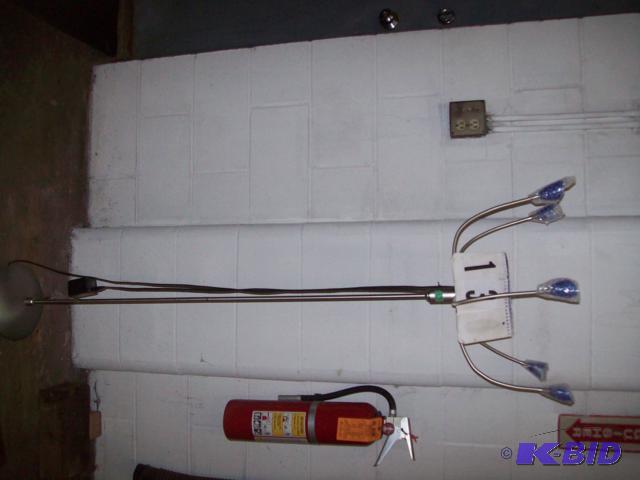 Silver Flexible Floor Lamp, 5 Bulbs, 5 Foot T...