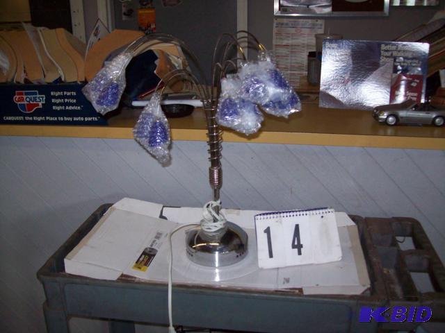 Silver Flexible table Lamp, 10 Bulbs, , bulbs...