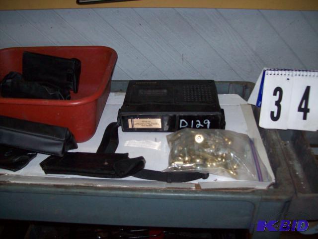 Tote of Cassette Recorder, misc Cases, Bag of...