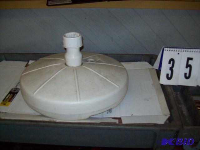 White Umbrella Base...
