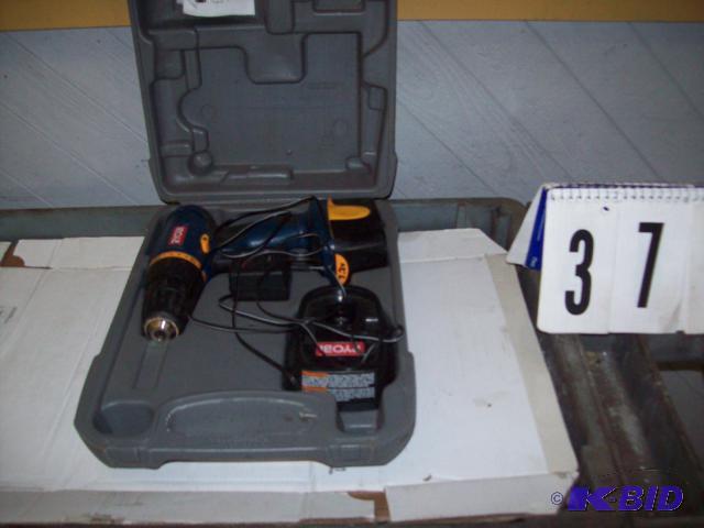 Ryobi Rechargeable Drill with Charger and Cas...