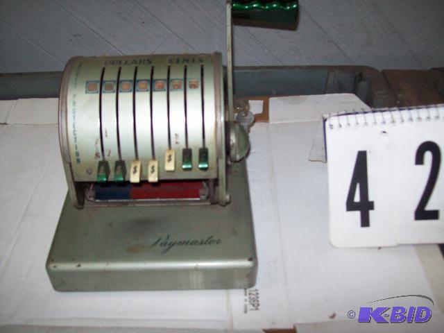 Vintage Paymaster Check Writer...