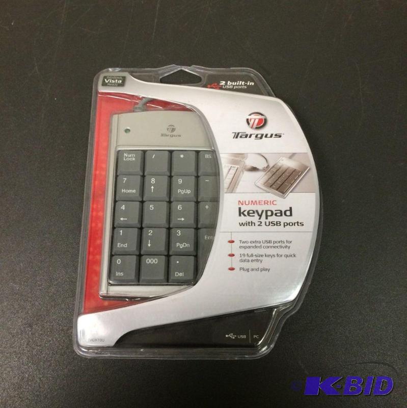 lot 15 image: NEW Targus Numeric Keypad w (2) USB Ports N...