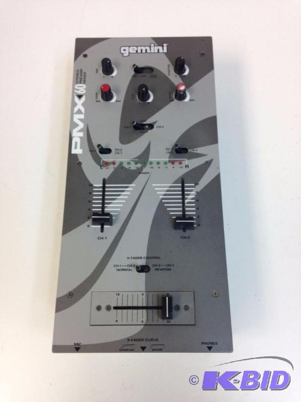 lot 23 image: Gemini PMX-60 Stereo Preamp Mixer PMX60 Uni...