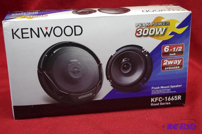 lot 22 image: Kenwood KFC-1665R 6.5 2-Way Road Series Coaxial Car Speakers