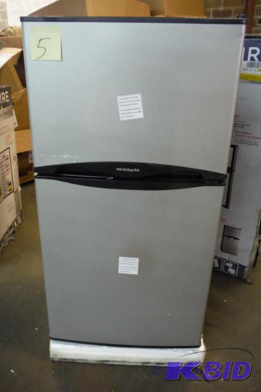 lot 5 image: Frigidaire FFPS4533QM Compact Refrigerator with 4.5 cu. ft. Capacity in Silver Mist