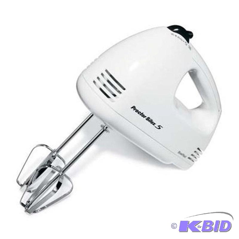 lot 66 image: Proctor Silex 62509RY 5-Speed Hand Mixer, White