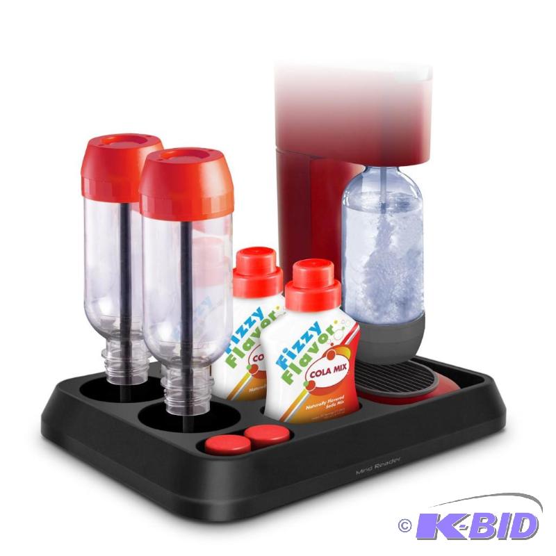 lot 70 image: Mind Reader All-in-One SodaStream Storage Tray, Black