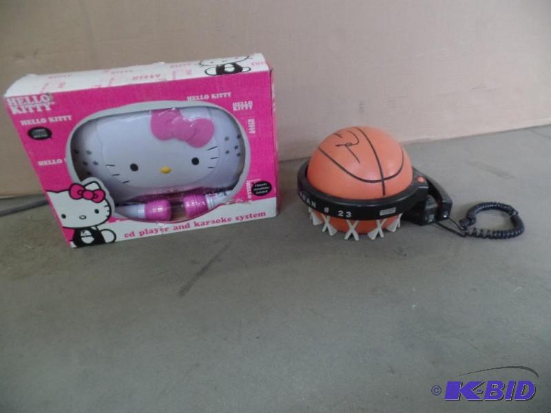 Hello Kitty CD Player & Basketball Phone