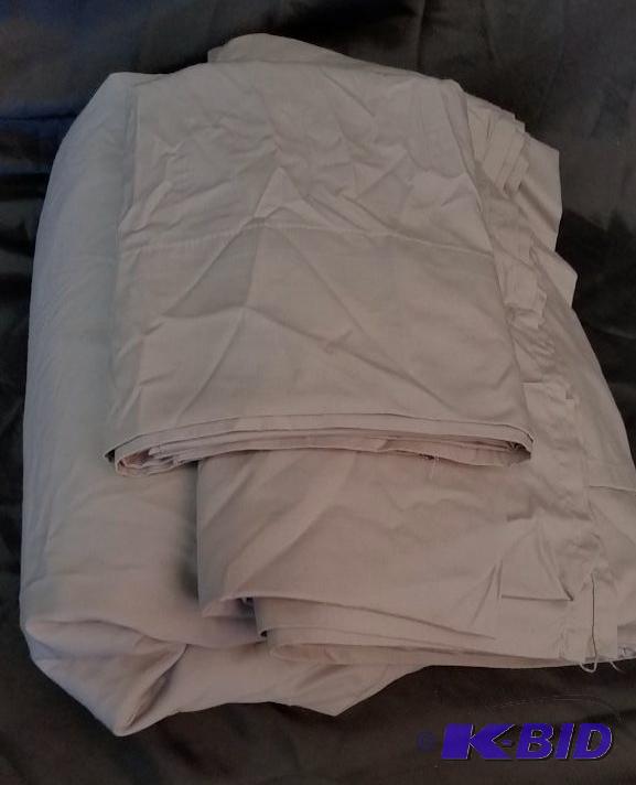Out of Package.  Slate Gray Customer Return.  Queen Size In-Complete Set