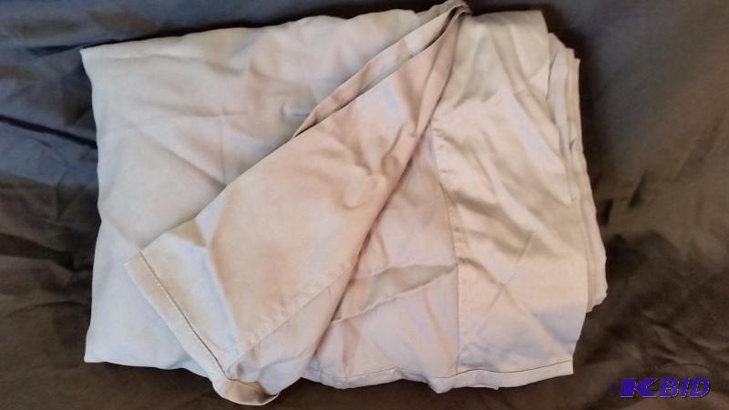 Out of Package Slate Gray  Single Queen Size Flat Sheet.  Customer Return.