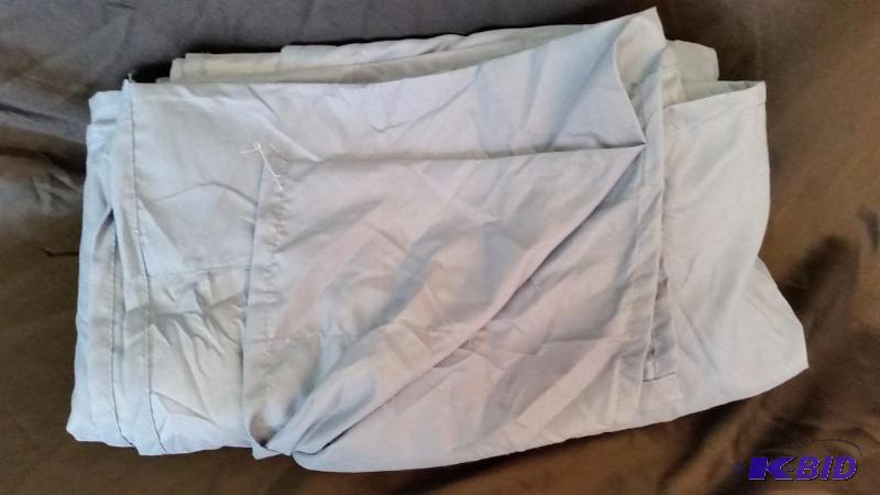 Out of Package. Slate Blue Single Twin Size Flat Sheet.  Customer Return