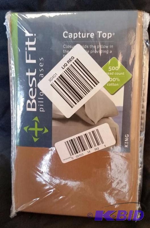 Best Fit New in Package Carmel 500 Thread Count.  Pair of King Size Pillow cases