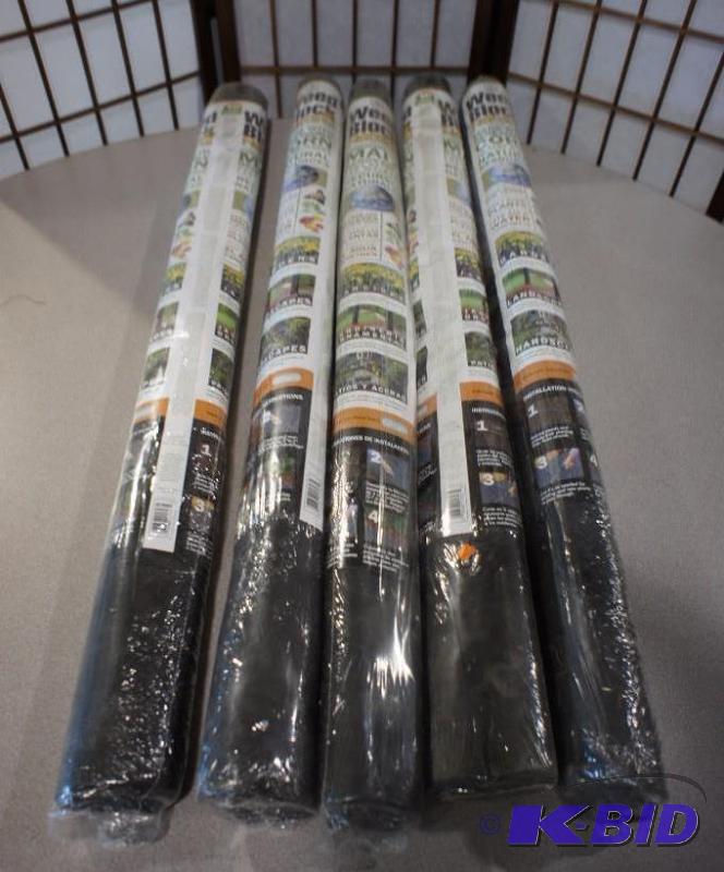 New - Lot of (5) Natural Weed Block - 40in x ...