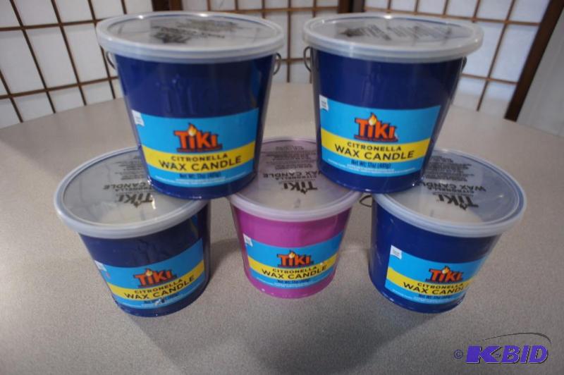 New - Lot of (5) Tiki Citronella Candles - Pl...