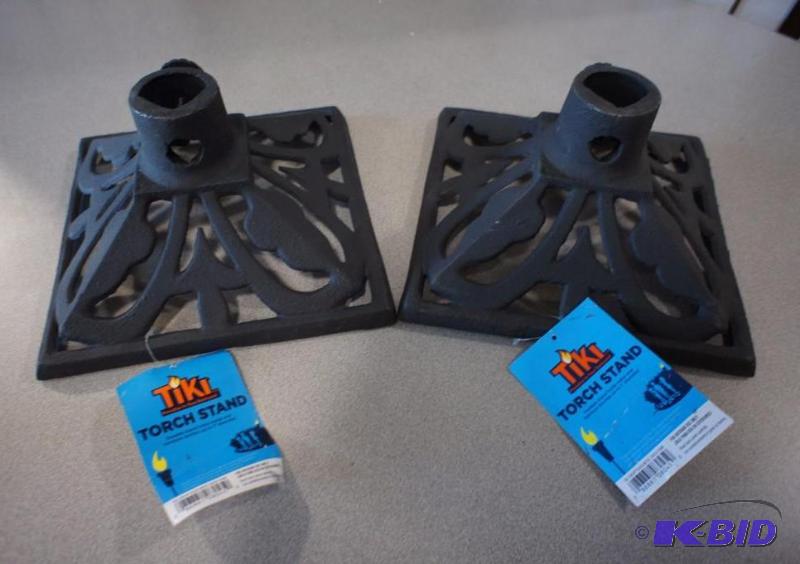New - Lot of (2) Tiki Torch Stands - Please s...