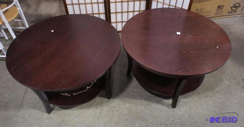 New Alcove Round Cherry Coffee Table - MSRP $...