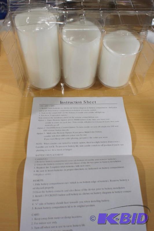 New&nbsp3-Pc.&nbspCandle Set - MSRP $29.99 ...