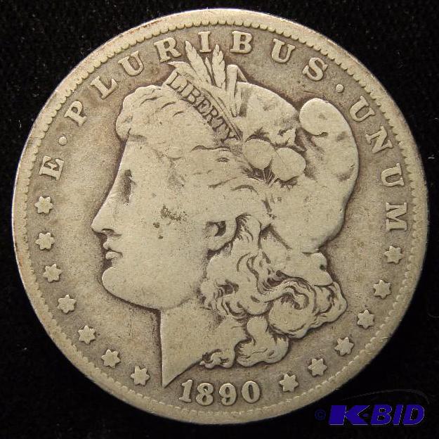 1890 O MORGAN SILVER DOLLAR VG