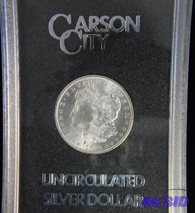 1883 CC CARSON CITY MORGAN DOLLAR BU IN GSA HOLDER