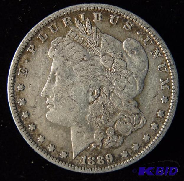 1889 O MORGAN DOLLAR CHOICE VF
