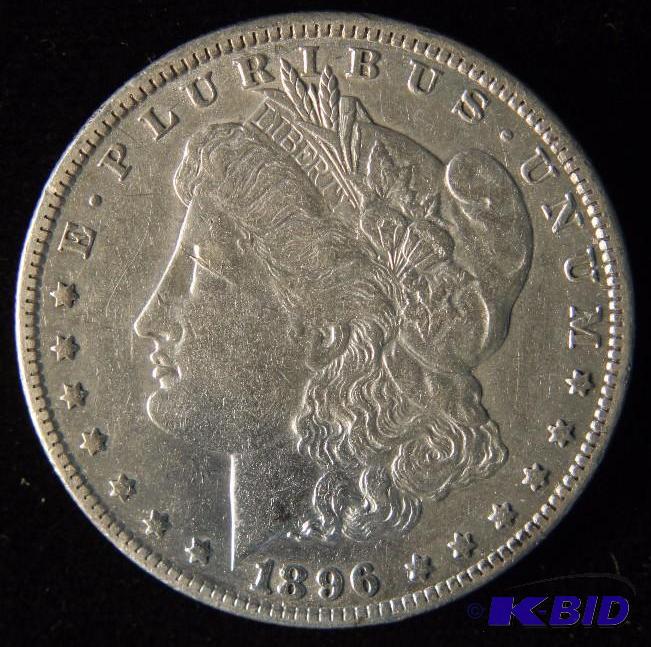 1896 O MORGAN DOLLAR AU