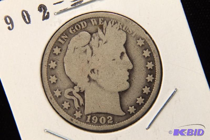 1902 BARBER HALF DOLLAR