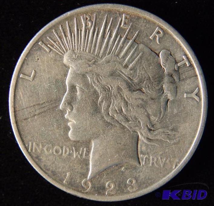 1923 D PEACE DOLLAR VF